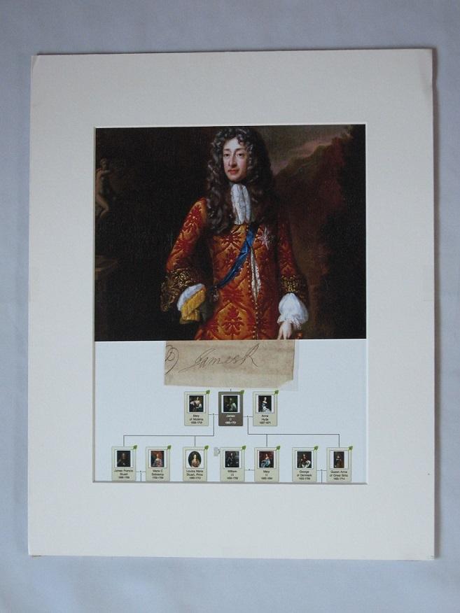 King James II Hand Signed Autograph