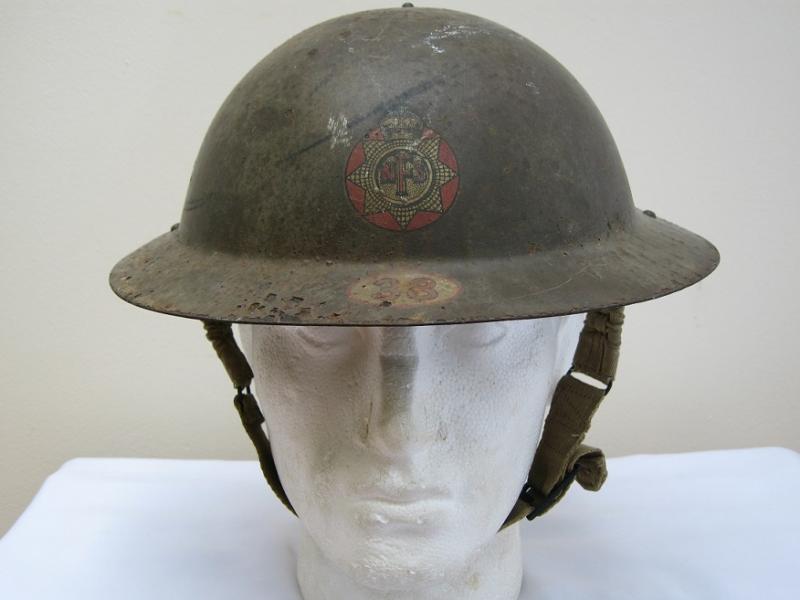 British WWI/II dated 1940 National Fire Service Steel Brodie Helmet Blitz