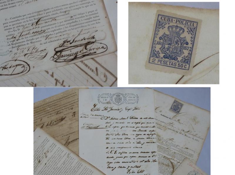 Incredibly totally Original Set of Documents to Slavery/Cuba Group of manuscript