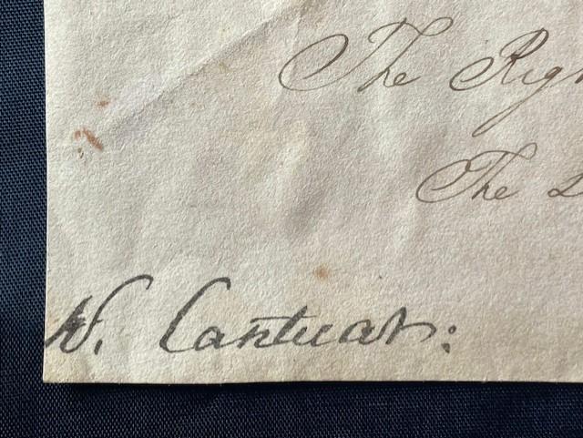 FINE AUTOGRAPH OF ARCH BISHOP OF CANTERBURY WILLIAM HOWLEY 1837.