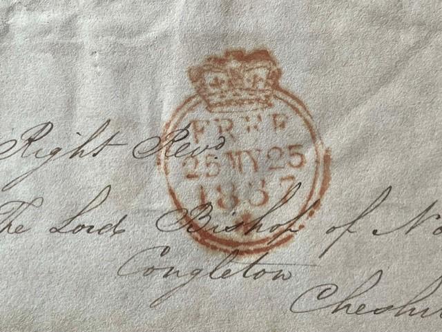 FINE AUTOGRAPH OF ARCH BISHOP OF CANTERBURY WILLIAM HOWLEY 1837.