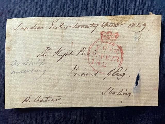 FINE AUTOGRAPH OF ARCH BISHOP OF CANTERBURY WILLIAM HOWLEY 1829.