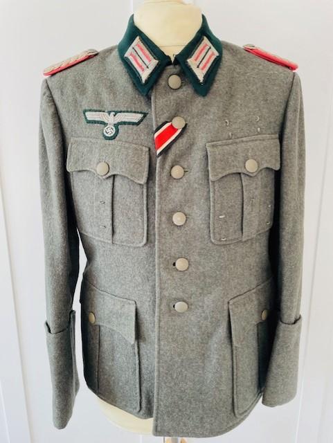 GERMAN WWII HIGHLY DECORATED PANZER OFFICERS ( MAJOR ) COMBAT TUNIC.