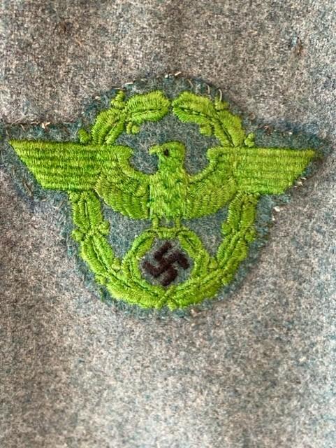 DATED 1941 WWII GERMAN WARTIME POLIZEI NCO TUNIC.