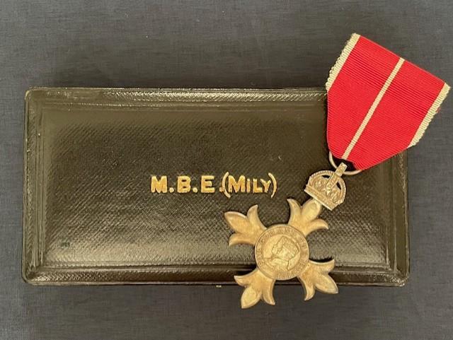 WWII ORIGINAL MILY (Military) MBE MEDAL AND CASE ROYAL MINT