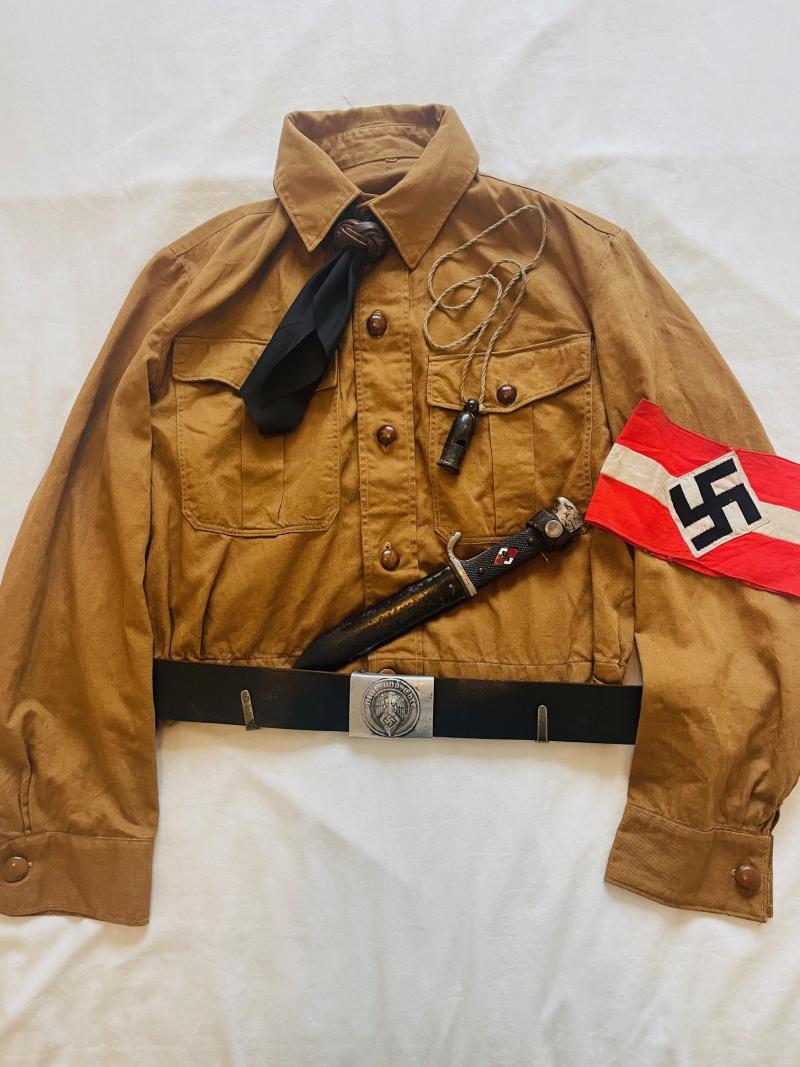 FINE WWII GERMAN HITLER YOUTH BOY UNIFORM SET