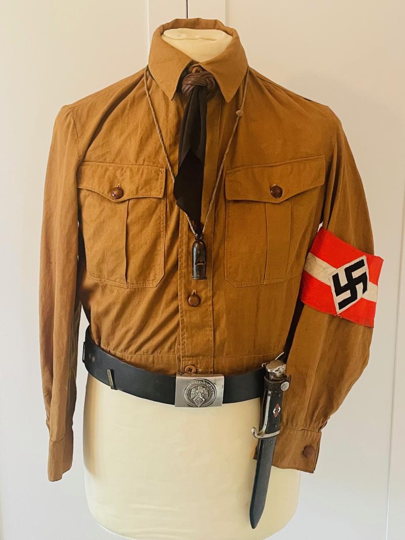 FINE WWII GERMAN HITLER YOUTH BOY UNIFORM SET