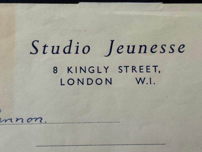 Very Rare John Lennon (Beatles) Hand Signed Receipt December 1st 1966.