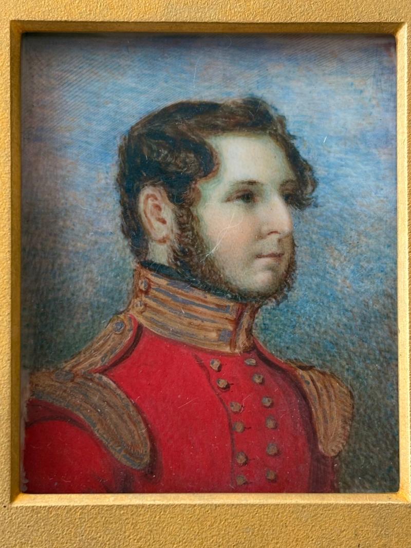 SIGNED QUEEN VICTORIA DOC 1854 WAR SET WITH MINIATURE PORTRAIT.  ADDITIONAL PHOTOS