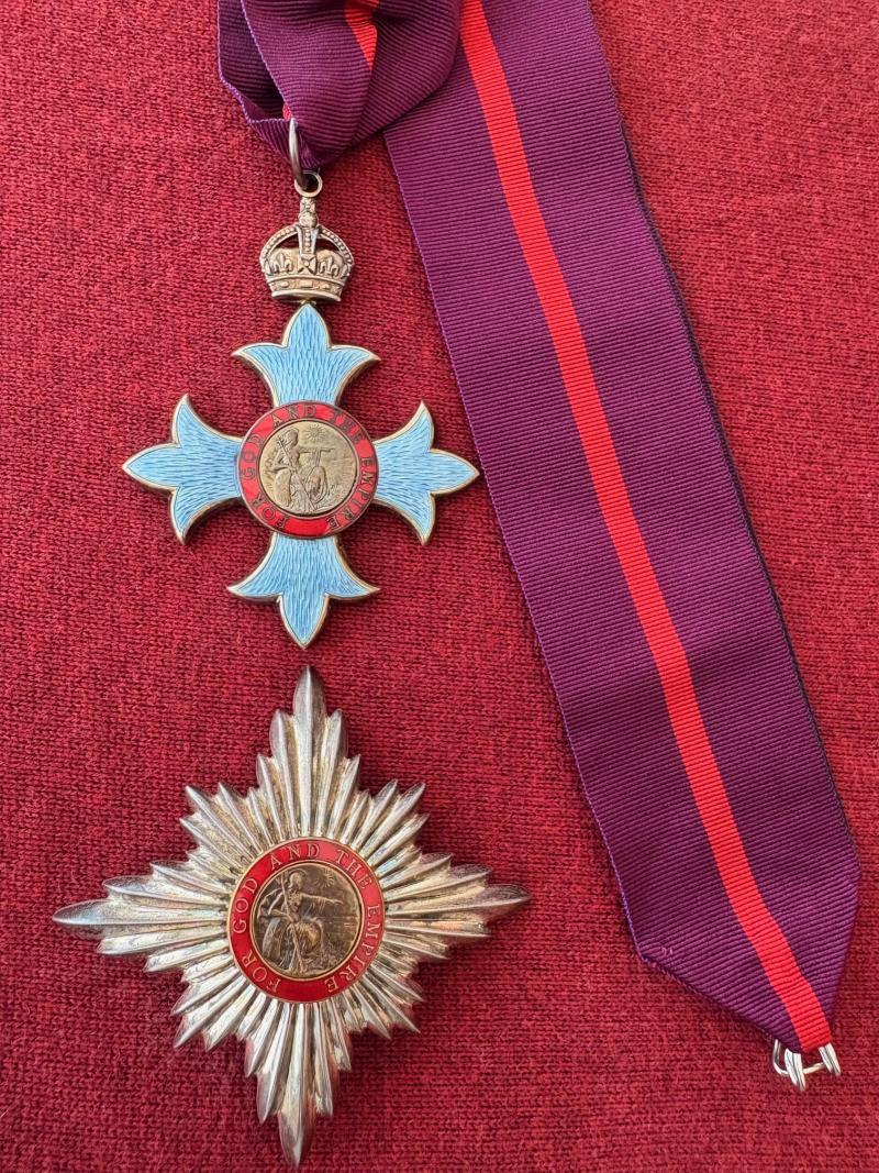 WWI MILITARY 1917 KNIGHTHOOD OF THE ORDER OF THE BRITISH EMPIRE SET.