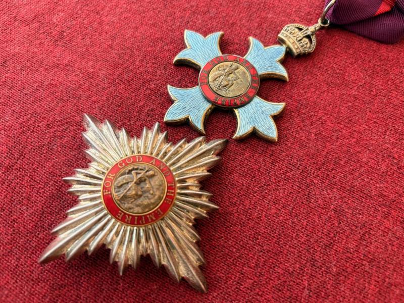 WWI MILITARY 1917 KNIGHTHOOD OF THE ORDER OF THE BRITISH EMPIRE SET.