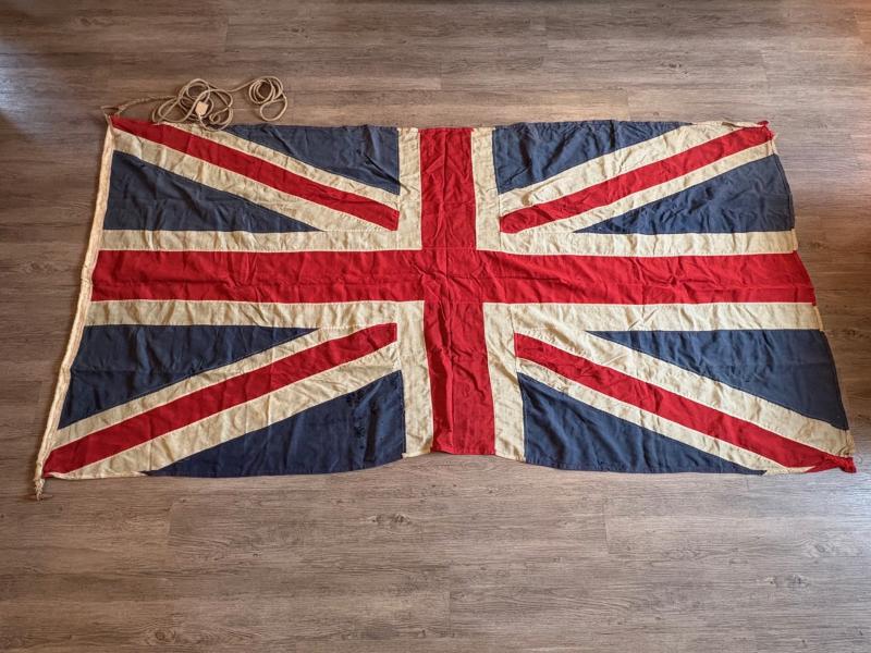 Rare WW1 Patriotic Recruitment Panel Stitched British Union Jack Flag.