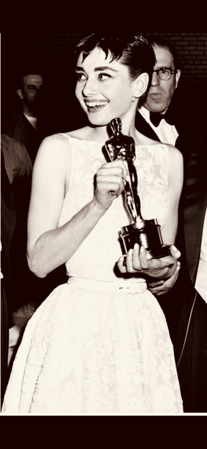 Rare Authentic Audrey Hepburn Hand Ink Signed autograph with a short inscription.