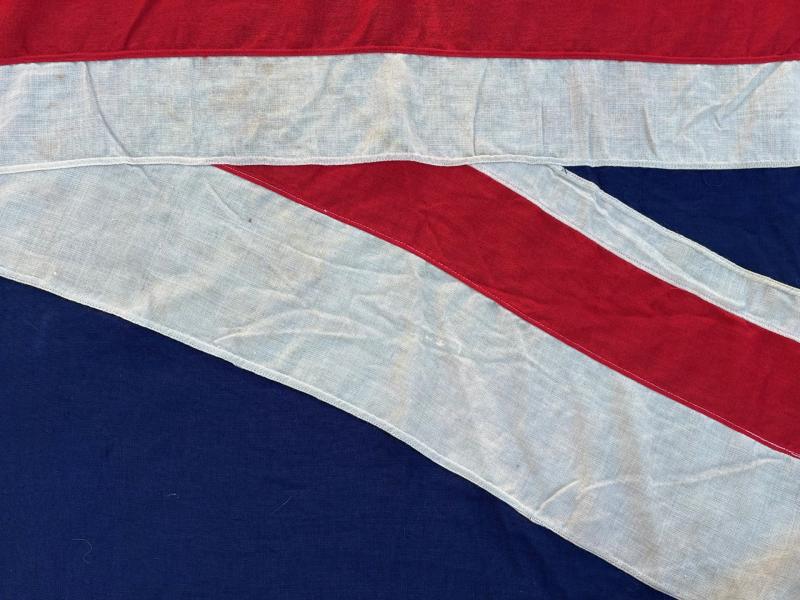 Rare WW1 1916 Exeter Patriotic Recruitment Panel Stitched British Union Jack Flag.