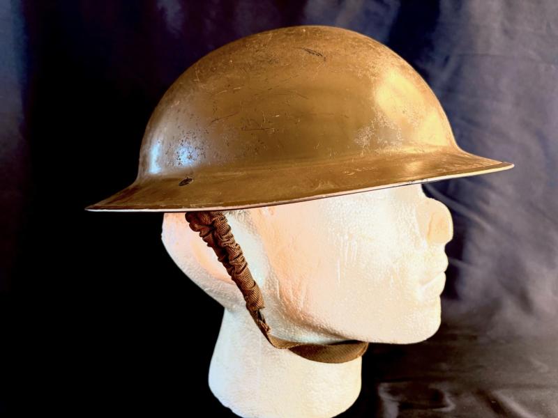 Incredible WW2 1939 British Army Dunkirk Battle of France Helmet Fully Stamped.
