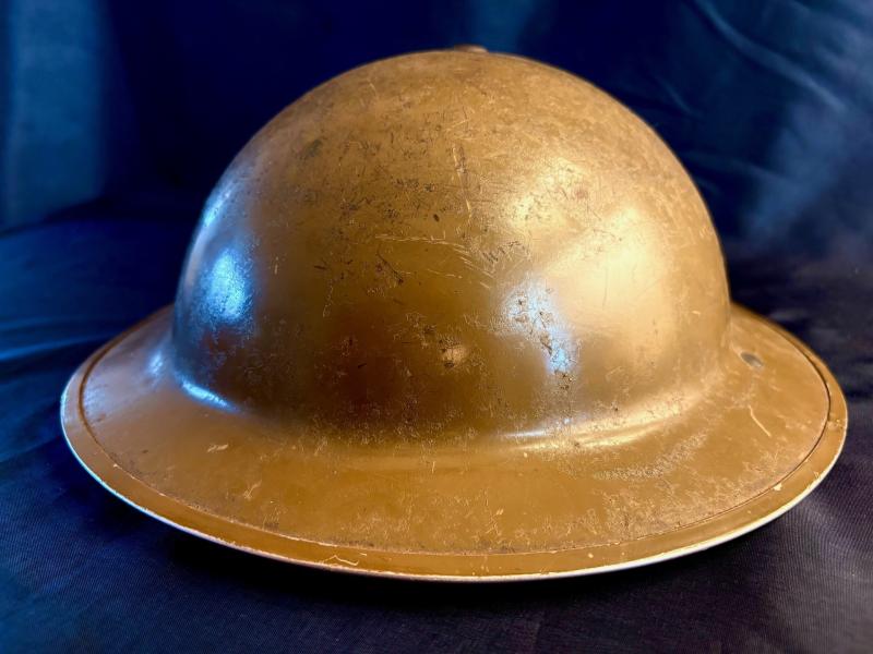 Incredible WW2 1939 British Army Dunkirk Battle of France Helmet Fully Stamped.