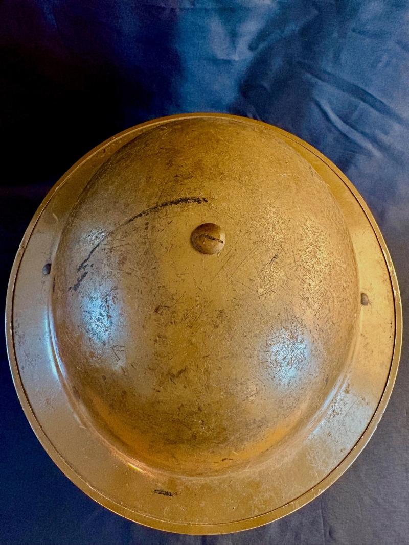 Incredible WW2 1939 British Army Dunkirk Battle of France Helmet Fully Stamped.