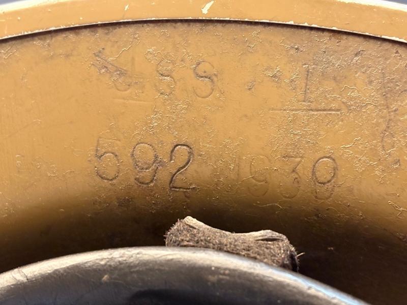Incredible WW2 1939 British Army Dunkirk Battle of France Helmet Fully Stamped.
